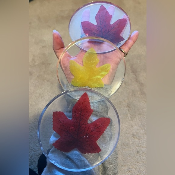 Fall leaf coasters - Picture 4 of 4